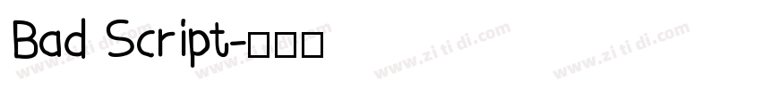Bad Script字体转换